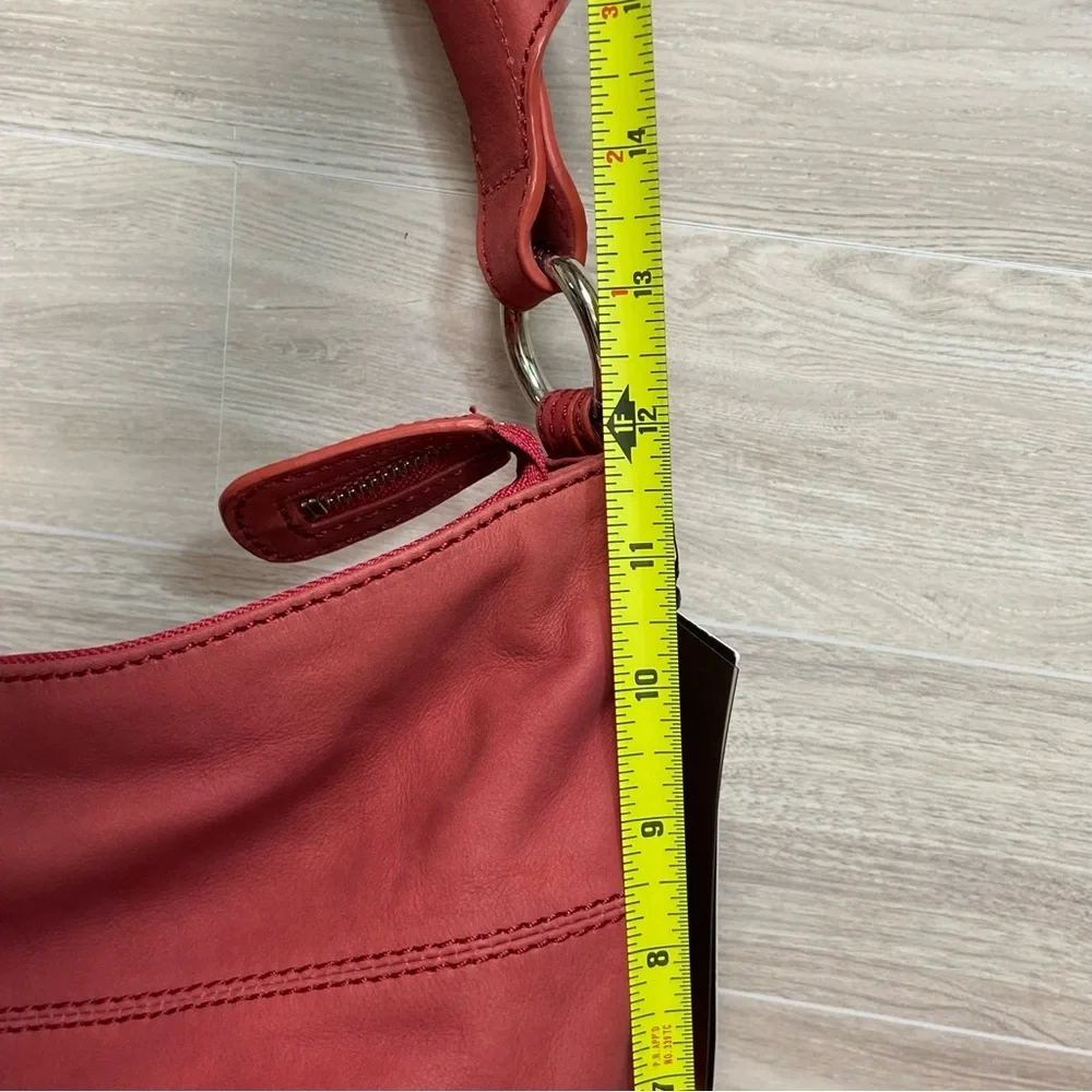 NWT DONALD J PLINER / Fuchsia Leather Hobo Slouchy Purse